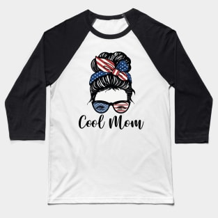 Cool American Mom Baseball T-Shirt